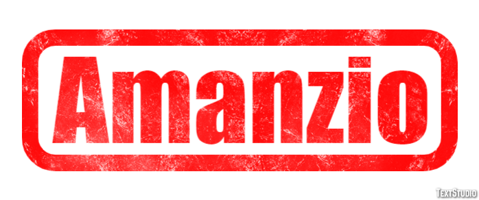Amanzio Effetto testo