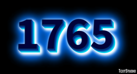 1765 Text Effect