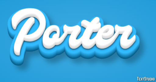 Porter Texteffekt
