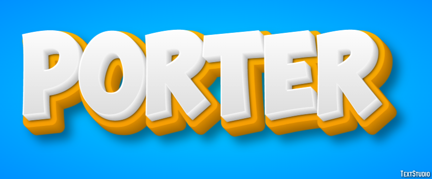 Porter Efecto de Texto