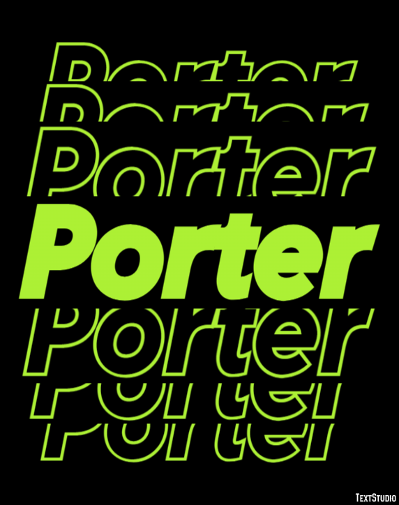 Porter Effet de Texte