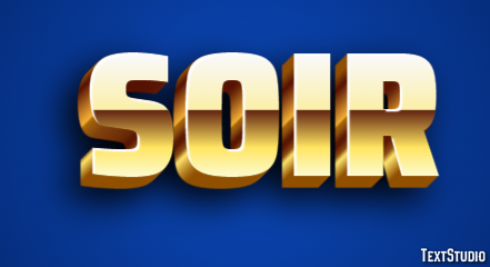 Soir Effet de texte