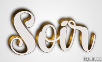 Soir Effet de texte