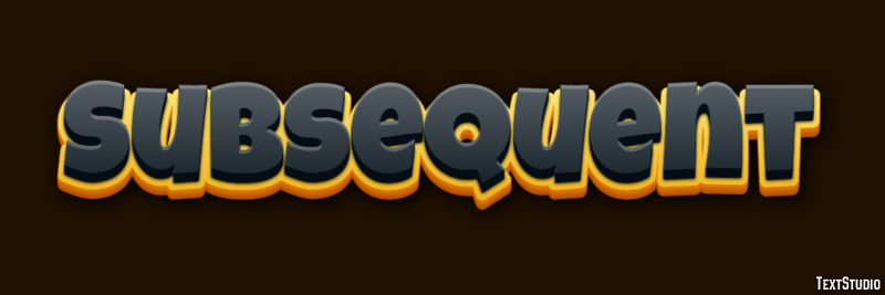 Subsequent Text Effect
