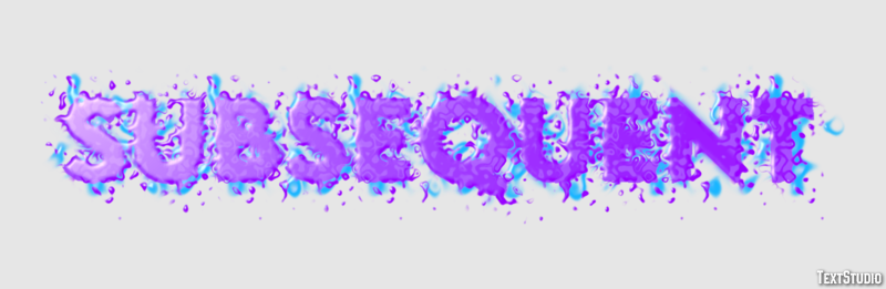 Subsequent Text Effect
