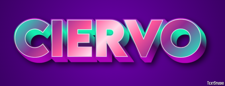 Ciervo Efecto de texto