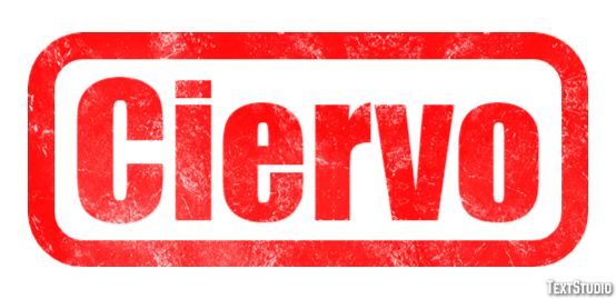 Ciervo Efecto de texto