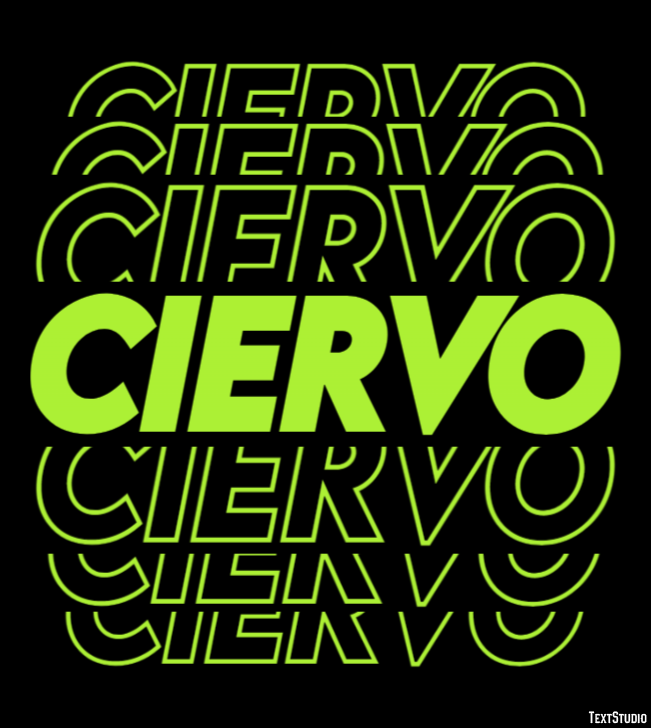 Ciervo Efecto de texto