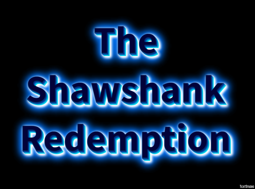 The Shawshank Redemption Text effect