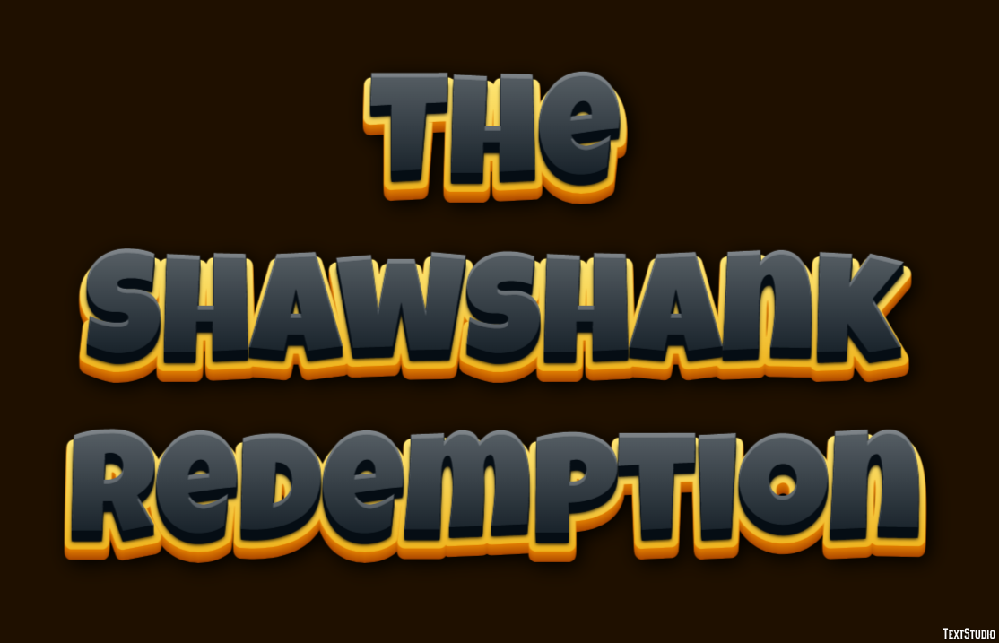 The Shawshank Redemption Texteffekt