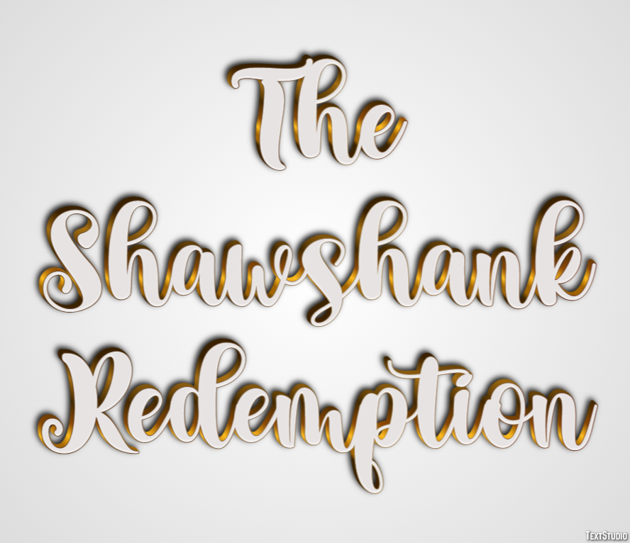 The Shawshank Redemption Text effect