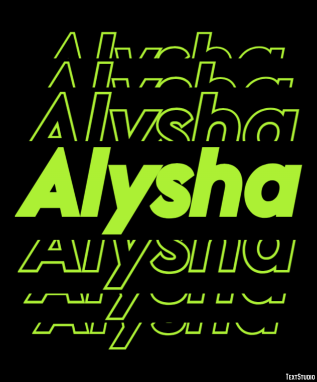 Alysha Text Effect