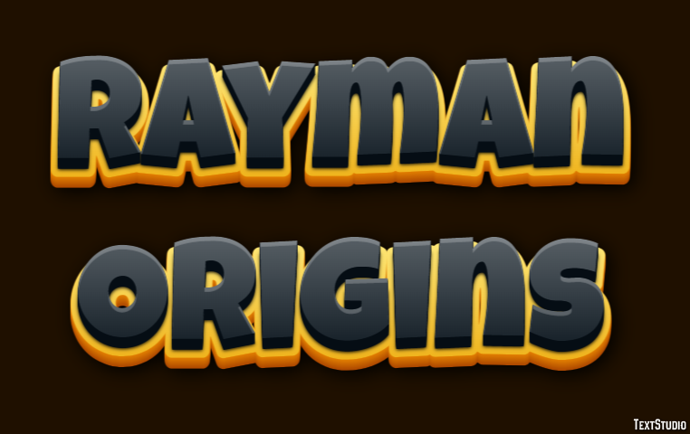Rayman Origins Efecto de Texto