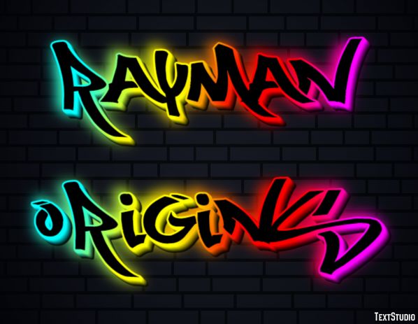 Rayman Origins Efecto de Texto