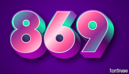 869 Text Effect