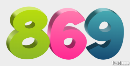 869 Text Effect