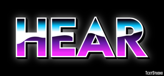 Hear Text Effect