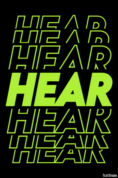 Hear Text Effect