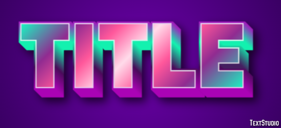 Title Text Effect
