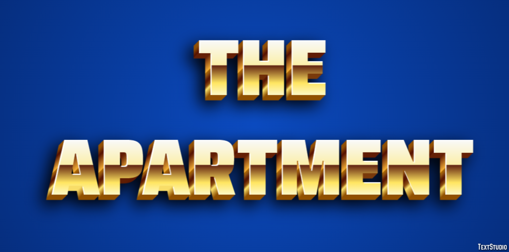The Apartment Text Effect