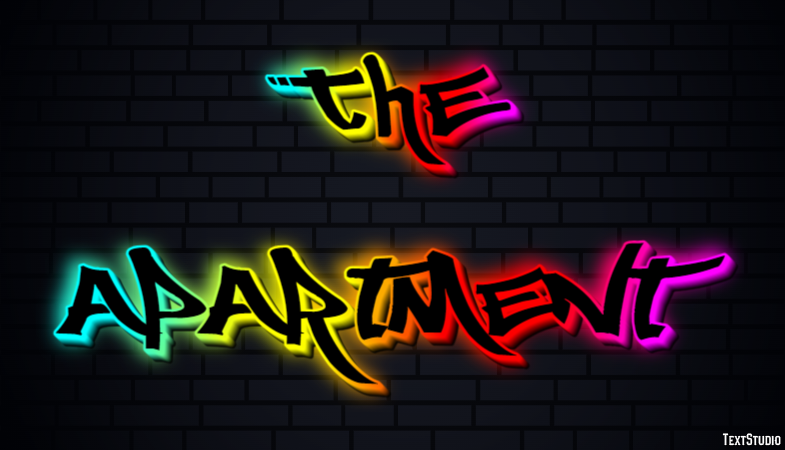 The Apartment Text effect