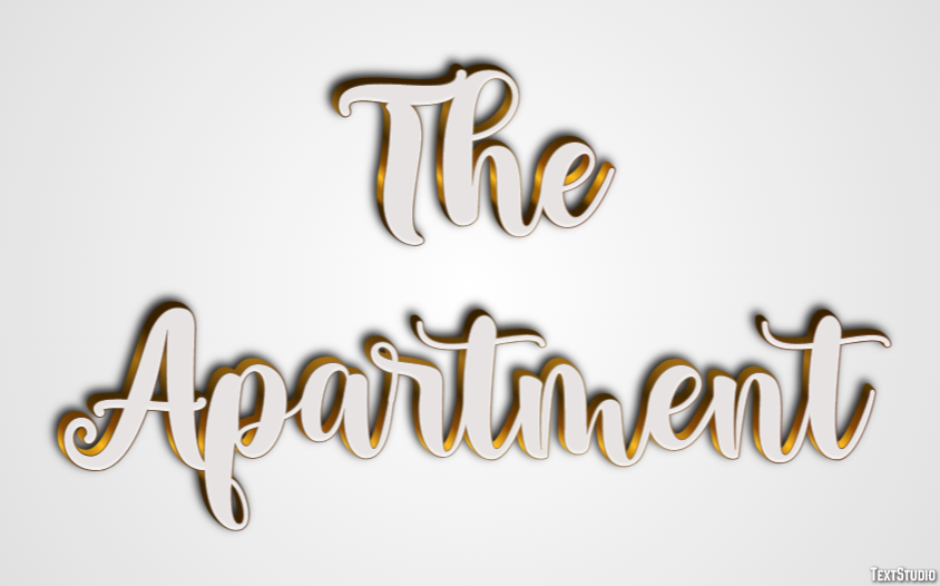 The Apartment Text effect