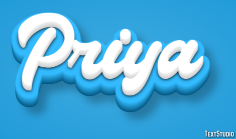 Priya Text effect