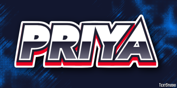 Priya Text effect