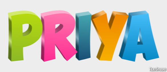 Priya Text effect