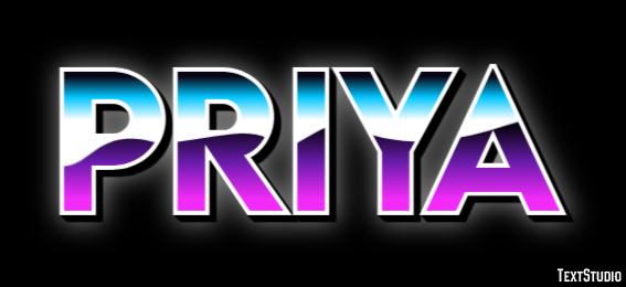 Priya Text effect