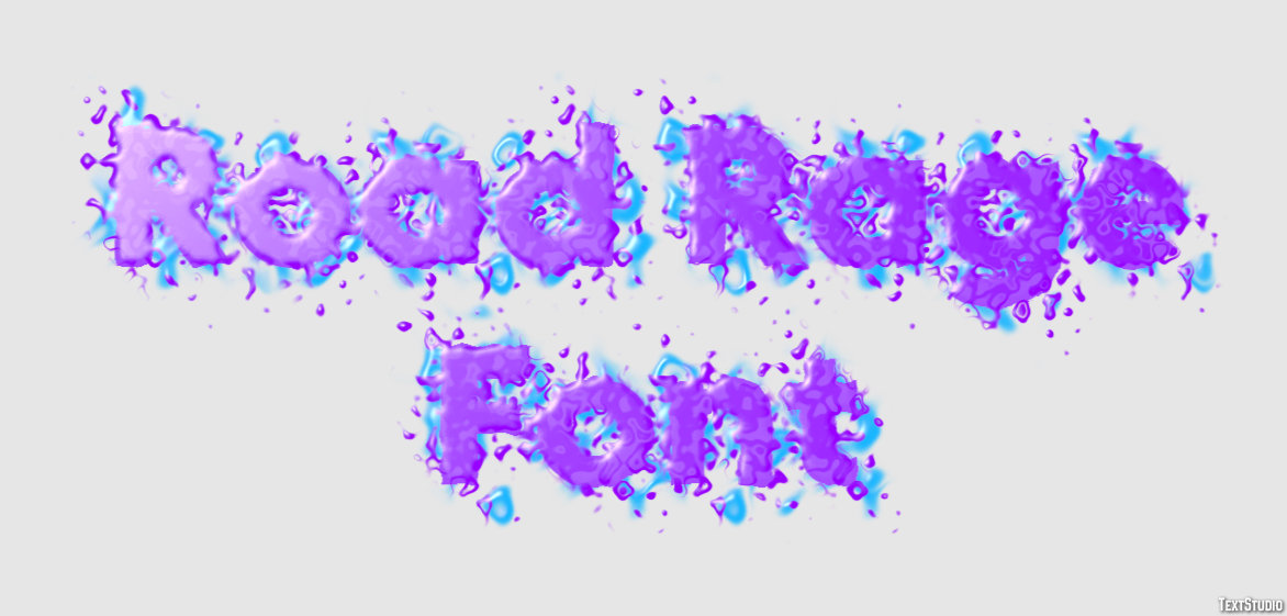 Road Rage Font Efecto de Texto
