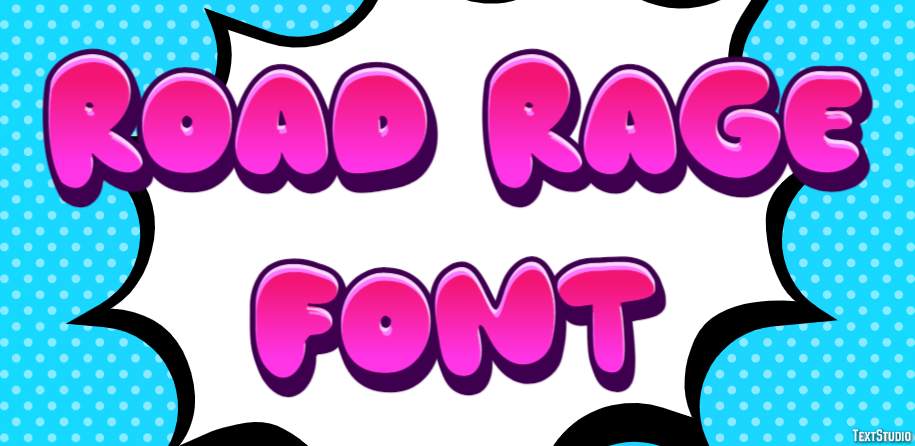 Road Rage Font Efecto de Texto