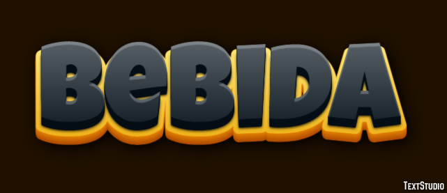 Bebida Efeito de texto