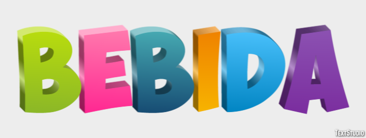 Bebida Efeito do texto