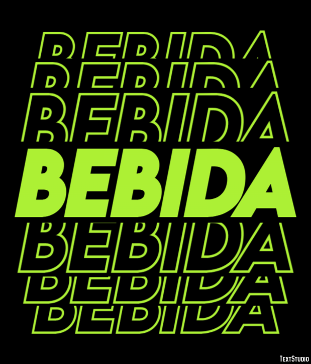 Bebida Efeito do texto