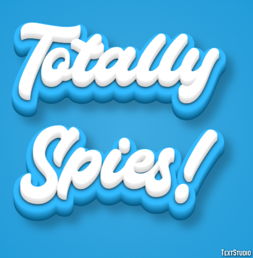 Totally Spies! Эффект текста