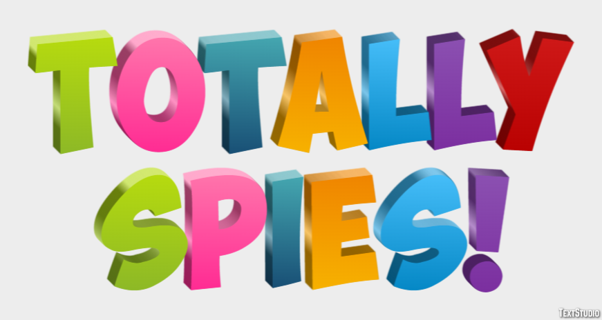 Totally Spies! Эффект текста