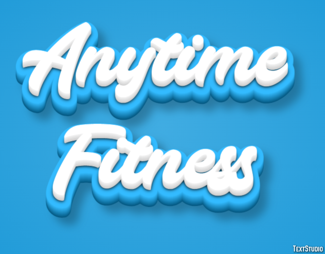 Anytime Fitness Efekt tekstowy