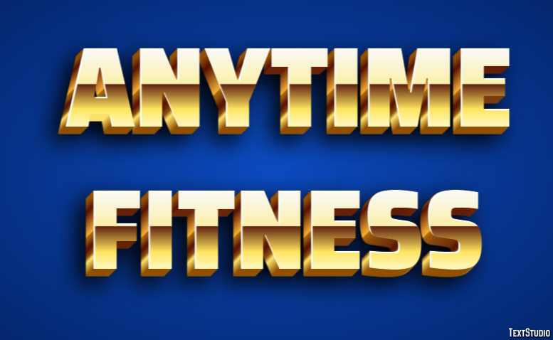 Anytime Fitness Effetto testo