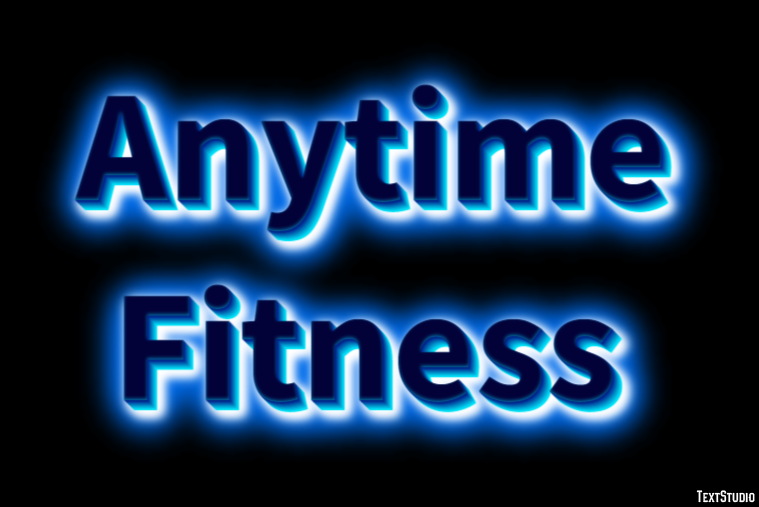 Anytime Fitness Effetto testo