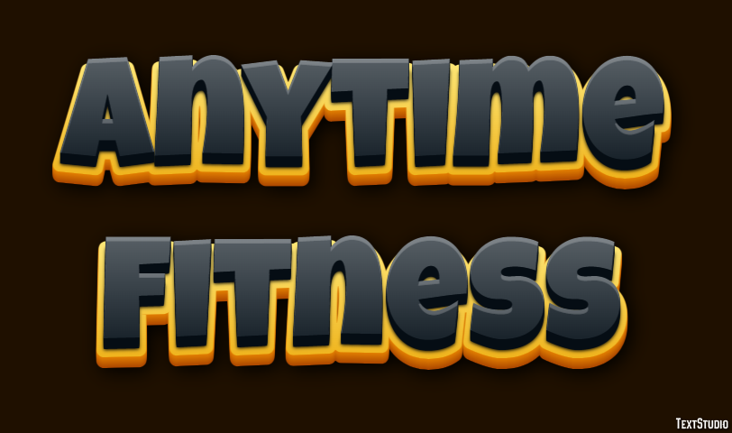 Anytime Fitness Effetto testo