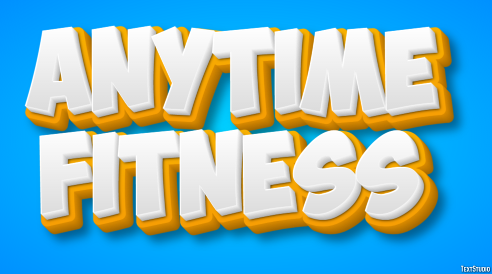 Anytime Fitness Effetto testo