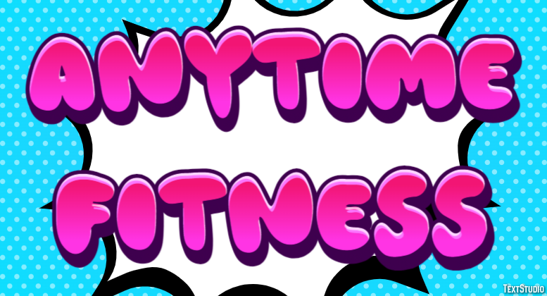 Anytime Fitness Effetto testo