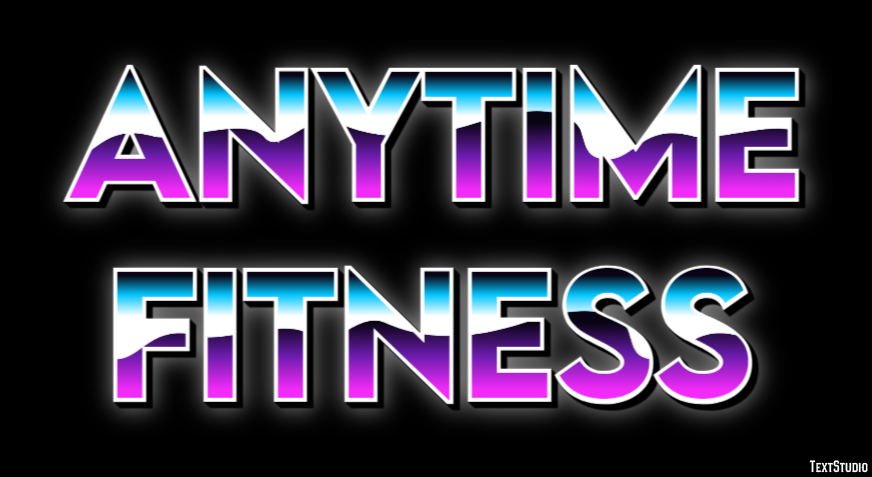 Anytime Fitness Effetto testo