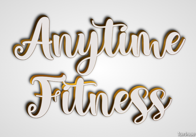 Anytime Fitness Effetto testo