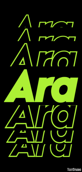 Ara Text effect