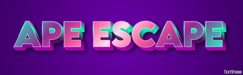 Ape Escape Efecto de Texto