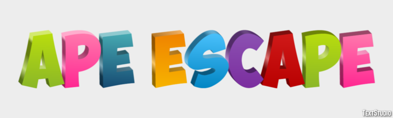 Ape Escape Efecto de Texto