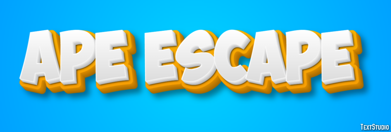 Ape Escape Effetto testo