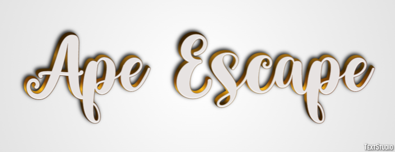 Ape Escape Effetto testo